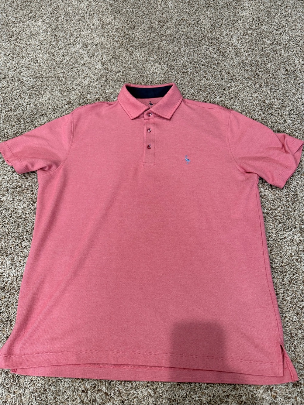 Tailorbyrd Pink Polo Shirt Size Large